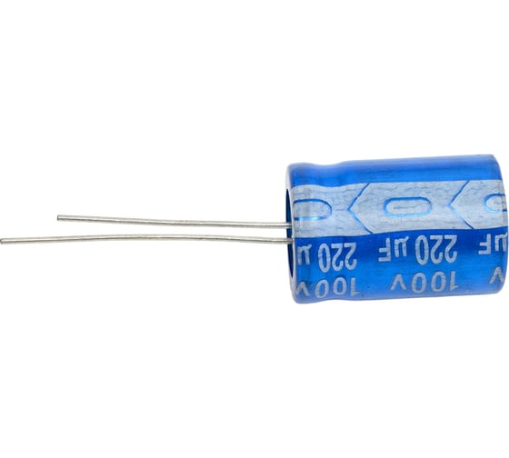 Электролитический конденсатор JB Capacitors 220мкФ, 100В, -55/105C, 13x21мм, JRB2A221M05001300210000BST-69