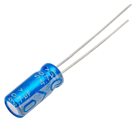 Электролитический конденсатор JB Capacitors 4.7мкФ, 50В, -55/105C, 5x11мм, JRB1H4R7M02000500110000BST-05