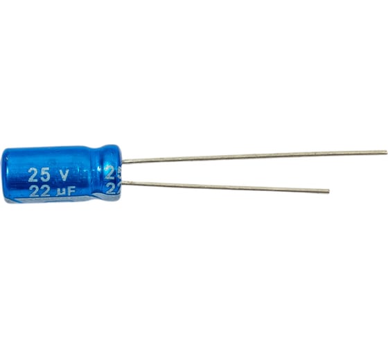 Электролитический конденсатор JB Capacitors 22мкФ, 25В, -55/105C, 5x11мм, JRB1E220M02000500110000BST-10