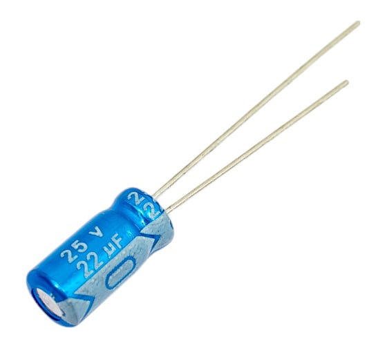 Электролитический конденсатор JB Capacitors 22мкФ, 25В, -55/105C, 5x11мм, JRB1E220M02000500110000BST-10