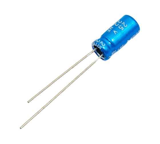 Электролитический конденсатор JB Capacitors 22мкФ, 25В, -55/105C, 5x11мм, JRB1E220M02000500110000BST-10