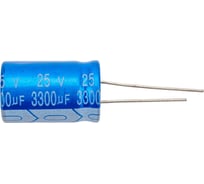 Электролитический конденсатор JB Capacitors 3300мкФ, 25В, -55/105C, 16x25мм, JRB1E332M07501600250000BST-57