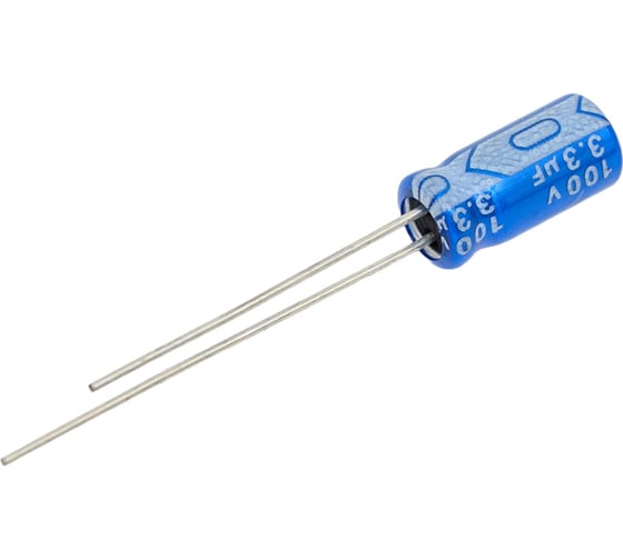 Электролитический конденсатор JB Capacitors 3.3мкФ, 100В, 105C, 5x11мм, JRB2A3R3M02000500110000B-63