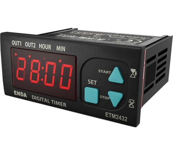 Реле времени ENDA (Замена ВЛ59, ВЛ159М) универсальное питание 12220V AC/DC (Турция) ETM2432