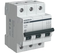 Автоматический выключатель GENERICA ва47-29м 3p 25а 4,5ка c MVA21-3-025-C-G