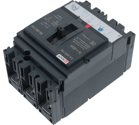 Автоматический трехполюсный выключатель EKF ВА-99C 100/63А 3P 36кА mccb99C-100-63