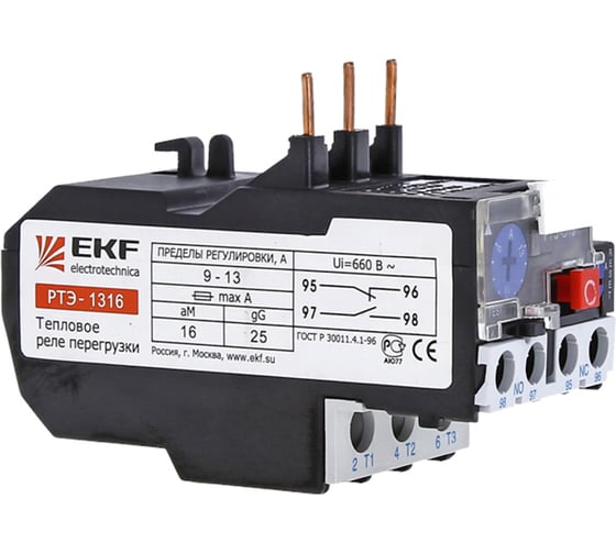 Тепловое реле EKF РТЭ-1312 5.5-8А PROxima rel-1312-5.5-8