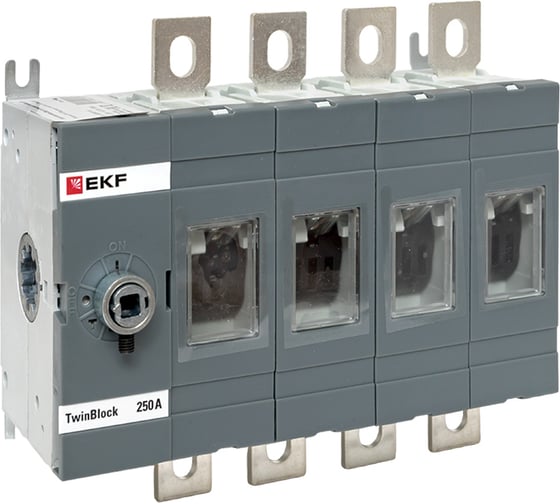 Рубильник EKF 250A 4P без рукоятки управления TwinBlock tb-s-250-4p 1