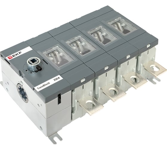 Рубильник EKF 250A 4P без рукоятки управления TwinBlock tb-s-250-4p