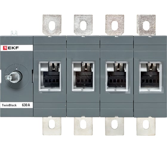 Рубильник EKF 630A 4P без рукоятки управления TwinBlock tb-s-630-4p