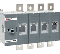 Рубильник EKF 800A 4P без рукоятки управления TwinBlock tb-s-800-4p