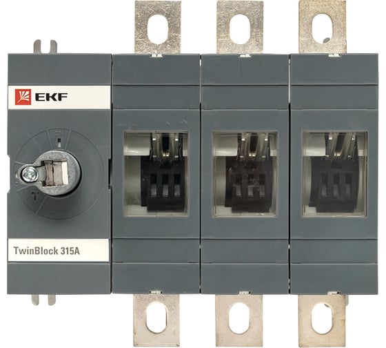 Рубильник EKF 315A 4P без рукоятки управления TwinBlock tb-s-315-4p