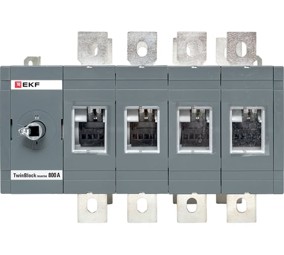 Рубильник EKF 800A 4P реверсивный без рукоятки управления TwinBlock tb-s-800-4p-rev