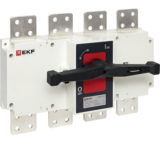 Рубильник-выключатель EKF 1250A 4P c рукояткой управления для прямой установки PowerSwitch psds-1250-4 1