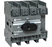 Рубильник EKF 100A 4P c рукояткой управления для прямой установки TwinBlock tb-100-4p-f 26994212