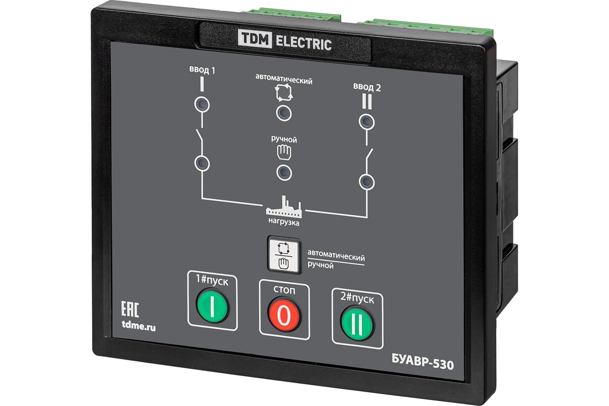 Блок управления TDM АВР БУАВР-530/2Л-1Н 3Ф+N/3Ф/1+N SQ0743-0110 - выгодная  цена, отзывы, характеристики, фото - купить в Москве и РФ