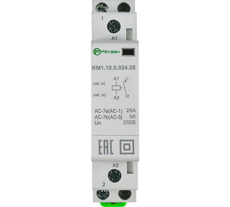Модульный контактор РЕЛЕОН 1НО контакт 25А; 24В AC/DC; KM110002425