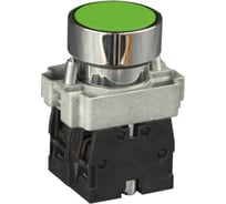 Кнопка в металлическом корпусе Engard зеленая ip44 BV-2-BA31