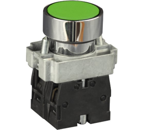 Кнопка в металлическом корпусе Engard зеленая ip44 BV-2-BA31 1