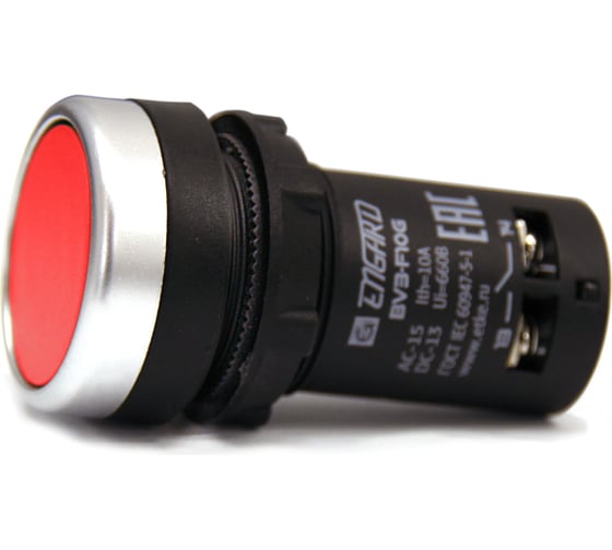 Компактная кнопка в пластиковом корпусе Engard красная ip44 BV-3-F01R