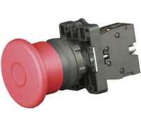 Кнопка грибок "стоп" с фиксацией Engard красная ip65 ф40мм BV-1-CT42