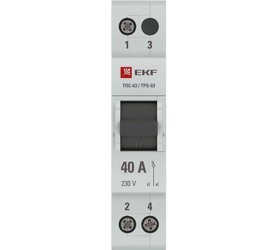 Трехпозиционный переключатель EKF ТПС-63 1P 40А PROxima TPS140