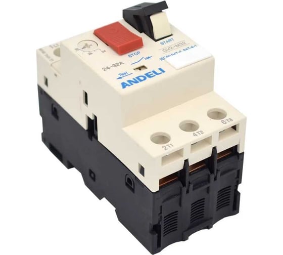 Пускатель ANDELI gv2-m07 1.6a~2.5a ue 660В ADL06-606 1
