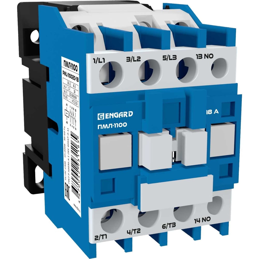 Электромагнитный контактор Engard пмл-1101 18a 230в нз PML-110120-18 ...
