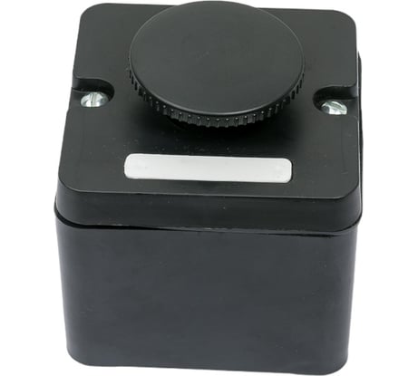 Пост управления Электротехник Пке 222-1 у2, 10а, 660в, 1 элемент, чёрный гриб, накладной, ip54, ET519074