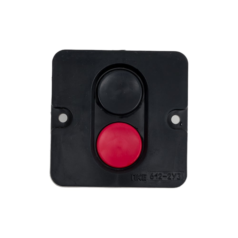 Пост управления Электротехник Пке 612 у3, 10а, 660в, чёрный и красный ...