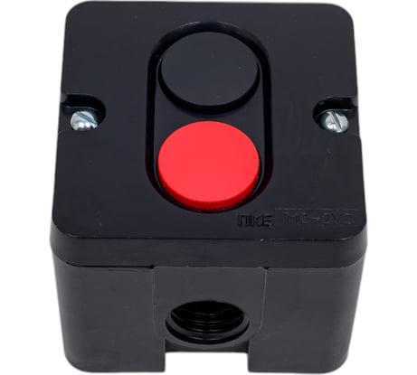 Пост управления Электротехник Пке 712 у3, 10а, 660в, чёрный и красный цилиндр, накладной, ip40, ET523351