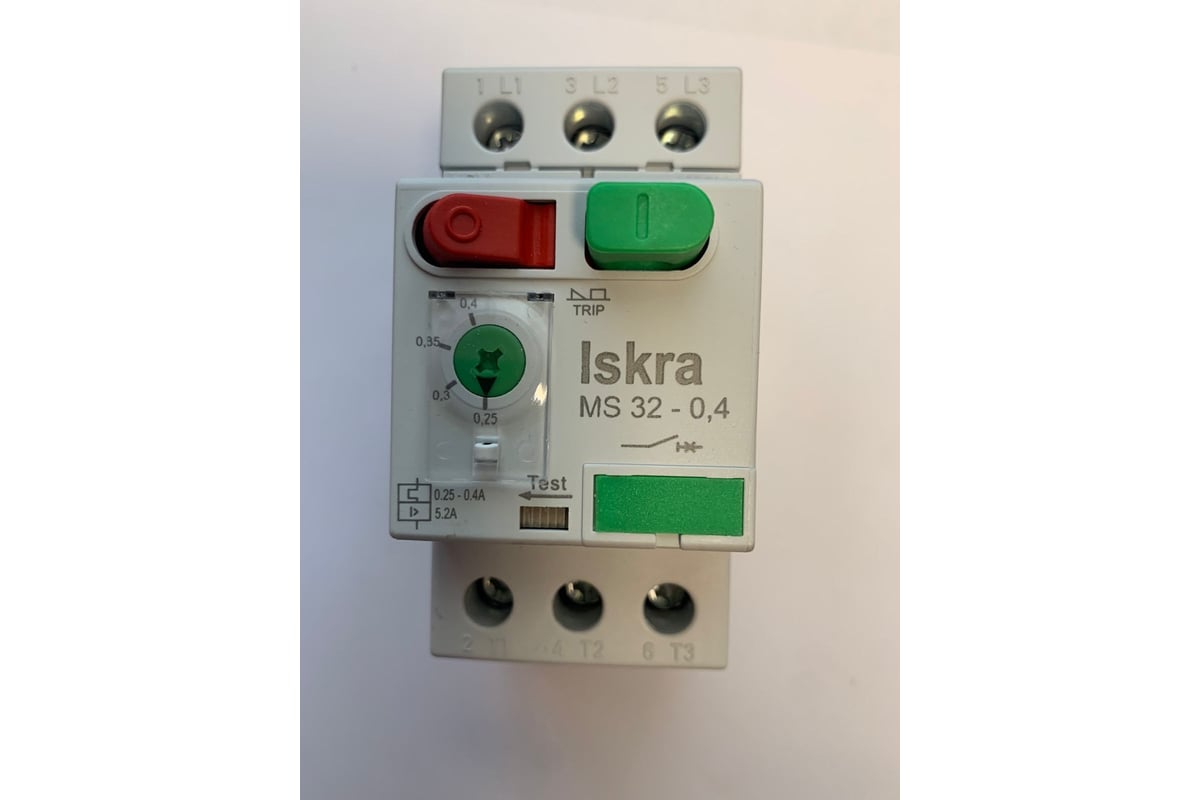 Автомат защиты двигателя iskra MS32-0.4 УТ-00025349