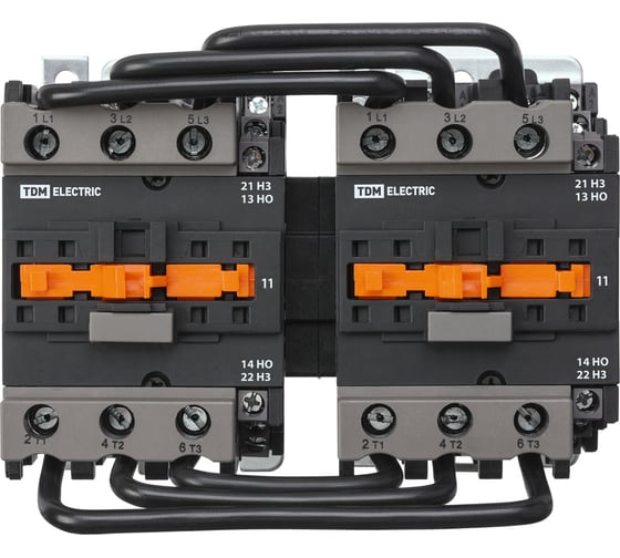 Контактор TDM ELECTRIC КМН-38032 реверс, 80А, 230В/АС3, 2НО/2НЗ SQ0761-0017