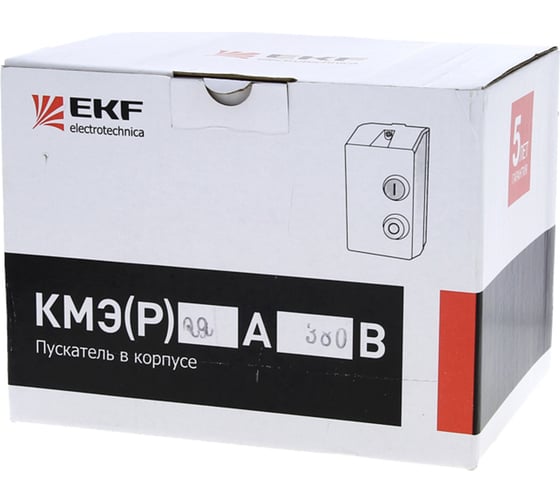 Магнитный пускатель EKF 9А 380В AC IP65 П/С 1НО РТЭ-2355 9А КМЭр ctrp-r-9-380v