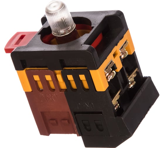 Переключатель EKF ANLC-22 3 полюса красный с подсветкой 220В NO+NC psw-anlc-3p-r-220 1