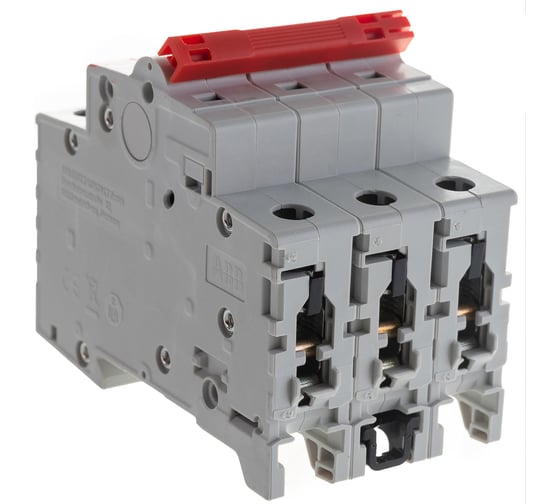 Рубильник ABB 3п SD203 32A рычаг красный 2CDD283101R0032