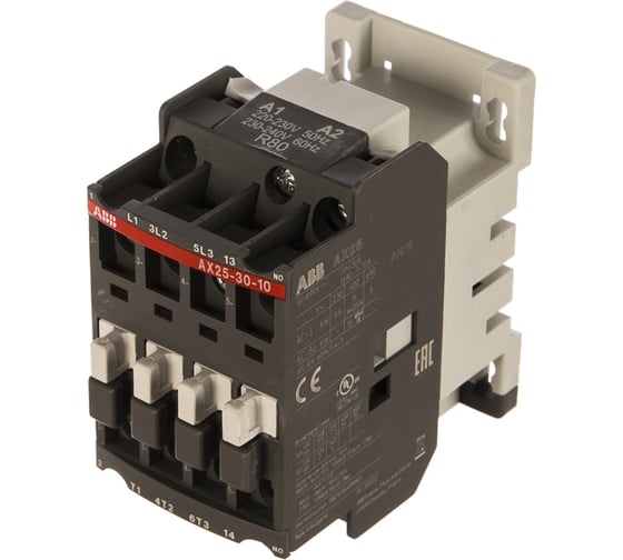 Контактор ABB AX25-30-10-80 25А AC3 катушка управления 220-230В АС 1SBL931074R8010