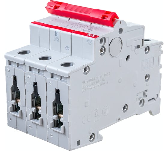 Рубильник ABB 3п SD203r 16A рычаг красный 2CDD283101R0016