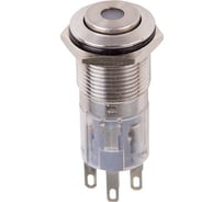 Антивандальная кнопка REXANT диаметр 16, 250в, без фиксации, (5с), (on)-off/(off)-on, зеленая, 10 штук 36-3265