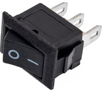 Клавишный переключатель REXANT 250v, 3а, (3с), on-on, черный, micro (rwb-102) 10 штук 36-2030