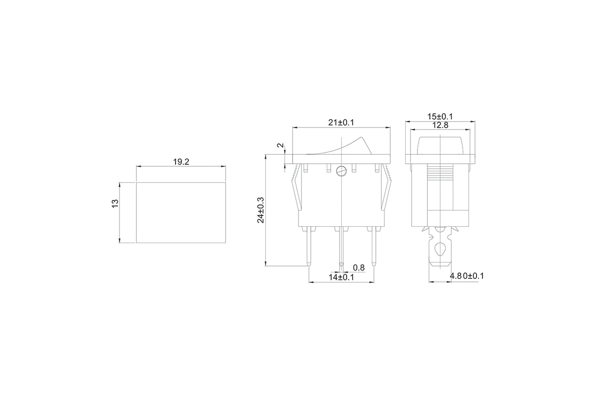 Клавишный выключатель REXANT 250v, 6а, (3с), on-off, красный, с подсветкой,  mini (rwb-206, sc-768) 10 штук 36-2150 - выгодная цена, отзывы,  характеристики, фото - купить в Москве и РФ