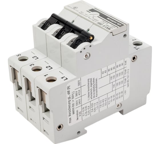 Автоматический выключатель защиты электродвигателей ABL MA1.0 MA1.0M
