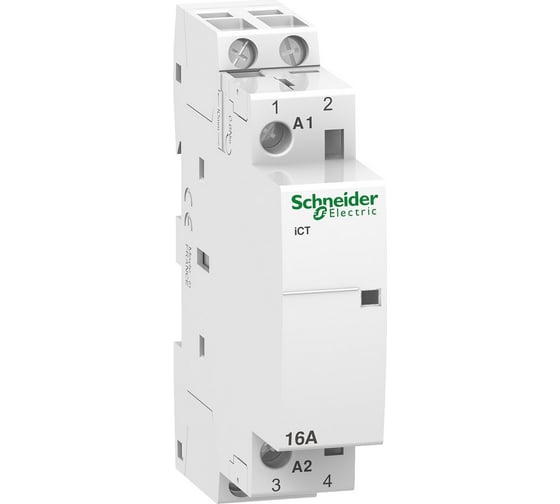 Модульный контактор Systeme Electric Acti 9 iCT16A 2НО 220/240В АС SE A9C22712