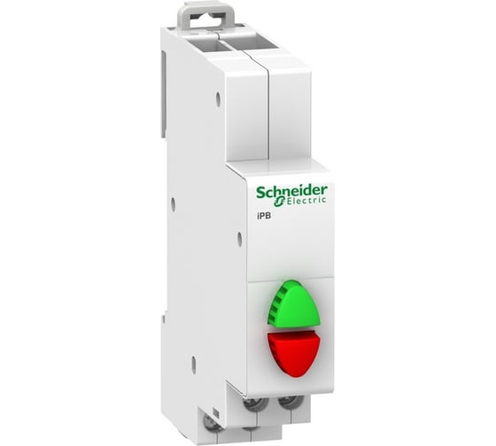 Кнопка управления Systeme Electric Acti 9 iPB красная/зеленая 1НЗ/1НО SE A9E18034