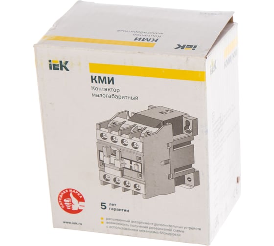 Контактор IEK КМИ-22510 25А 220В ИЭК KKM21-025-230-10