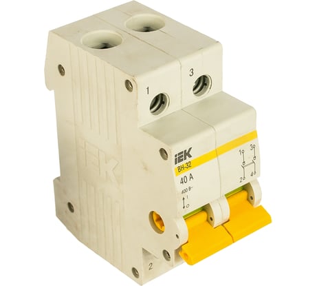 Выключатель нагрузки IEK ВН-32 40А/2П ИЭК MNV10-2-040