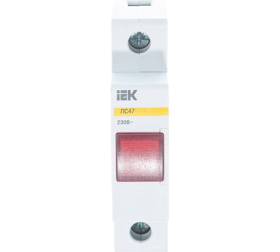 Сигнальная лампа IEK ЛС-47 красный ИЭК MLS10-230-K04