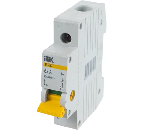 Выключатель нагрузки IEK ВН-32 63А/1П ИЭК MNV10-1-063