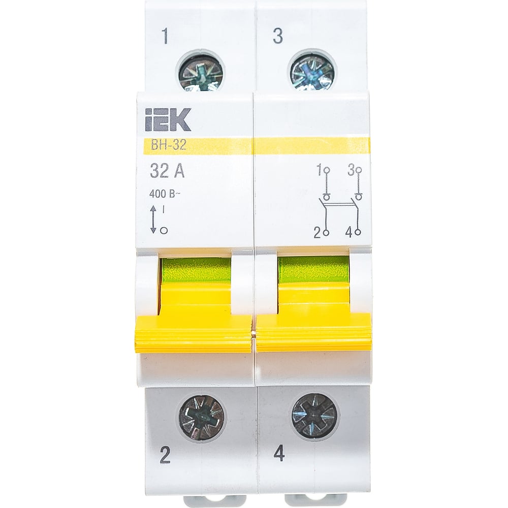 Выключатель нагрузки IEK ВН-32 32А/2П ИЭК MNV10-2-032 - выгодная цена ...