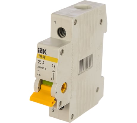 Выключатель нагрузки IEK ВН-32 25А/1П ИЭК MNV10-1-025